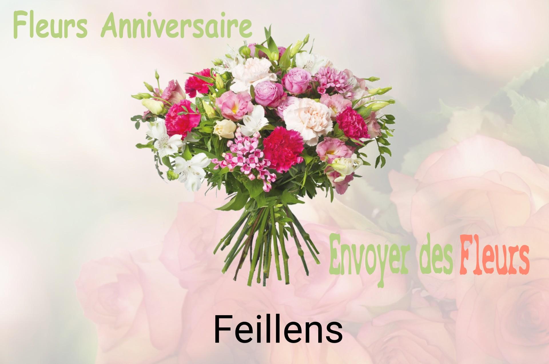 Bouquet de fleurs d’anniversaire livré à Feillens